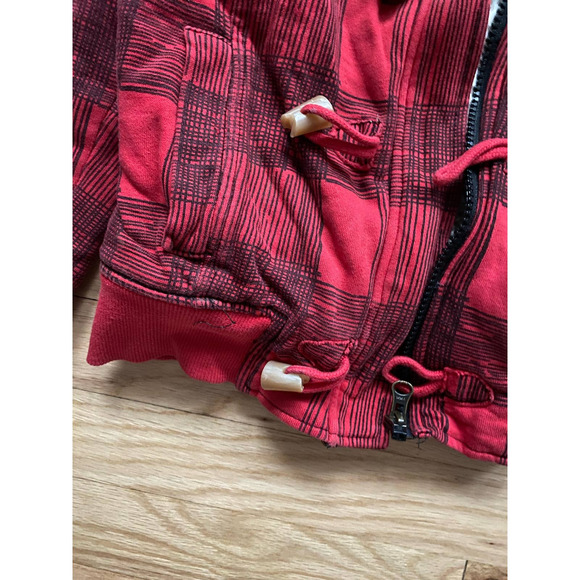 Limited Too Plaid Red Coat - Picture 4 of 7